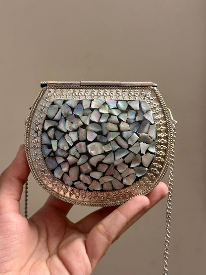 Small Round Metal Bag
