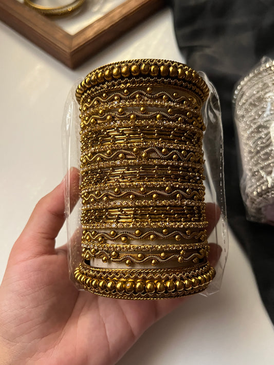 Golden Zuha Bangles set
