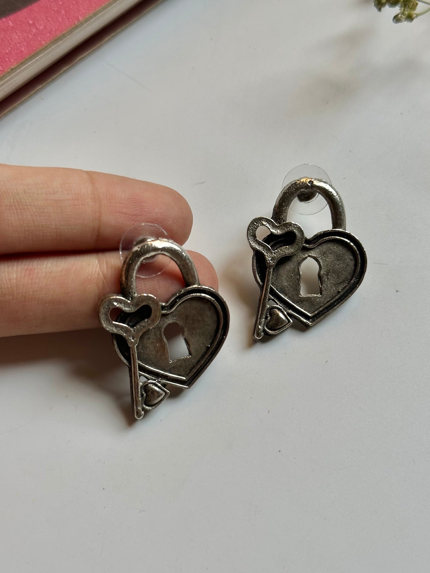 Lock Heart Earrings