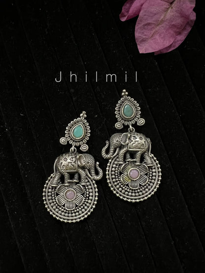 Elephant Flower Earrings
