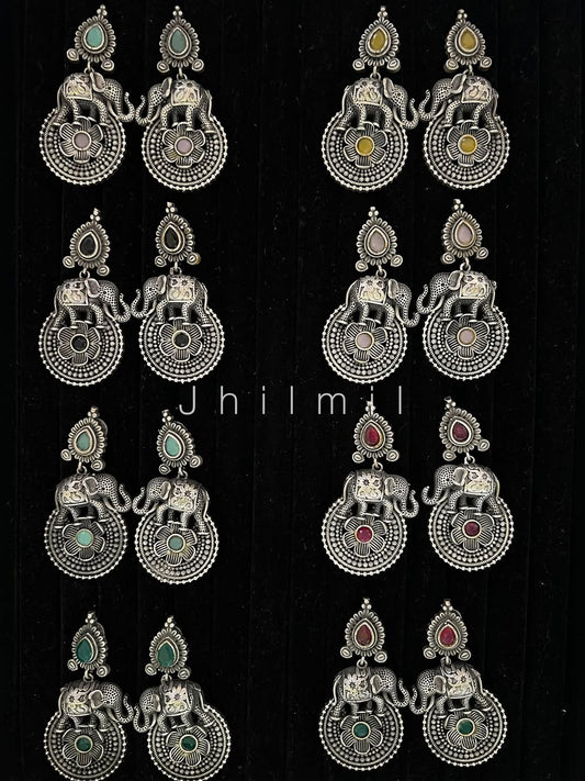 Elephant Flower Earrings