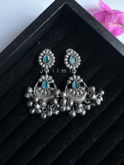 Phool chand bali earrings embellished with ghungroos