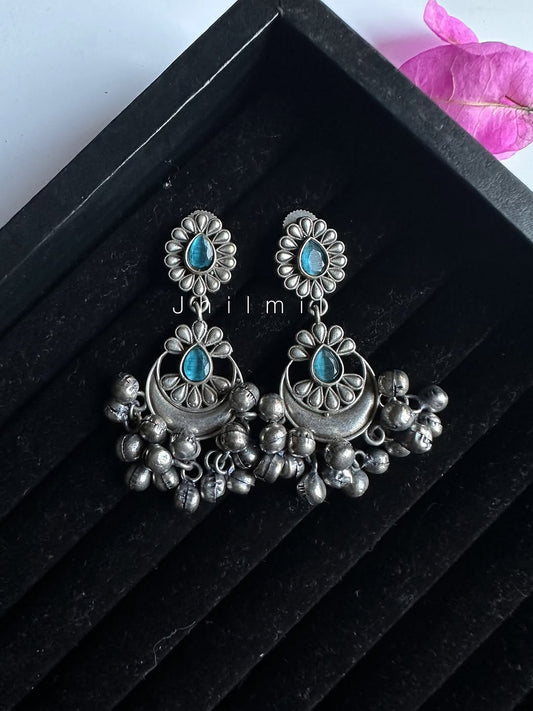 Phool chand bali earrings embellished with ghungroos