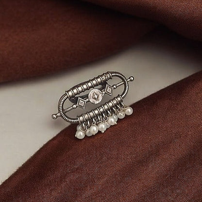 Adjustable Antique Pearl Ring