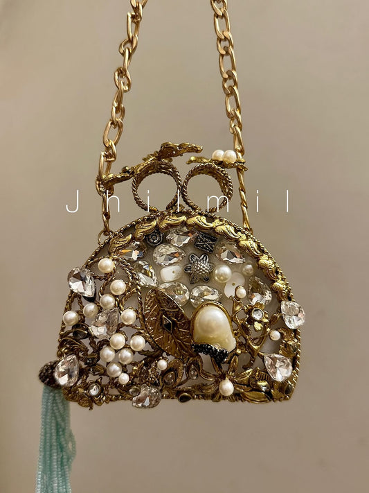 Luxury Clutch - Dome Yellow Mother Pearl