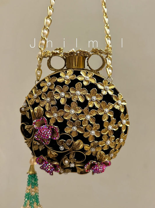 Luxury Clutch - Round Multi