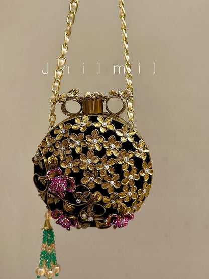 Luxury Clutch - Round Multi