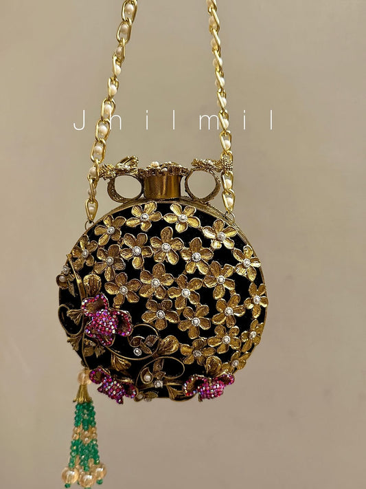Luxury Clutch - Round Multi
