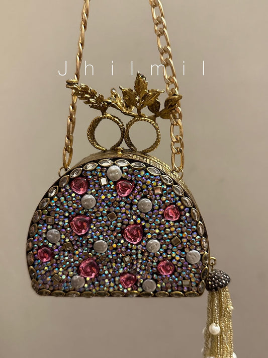 Luxury Clutch - Dome Baby Pink