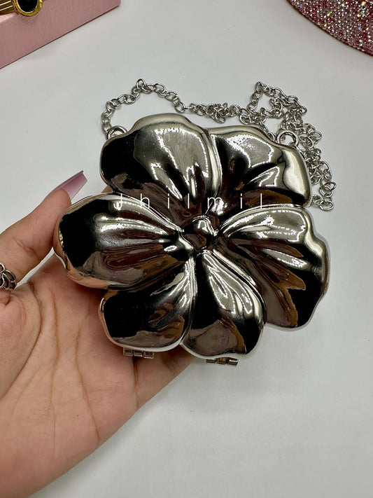Mini Flower Metal Clutch