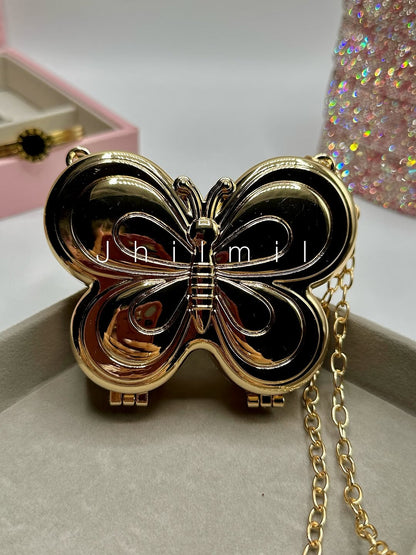 Mini Butterfly Metal Clutch