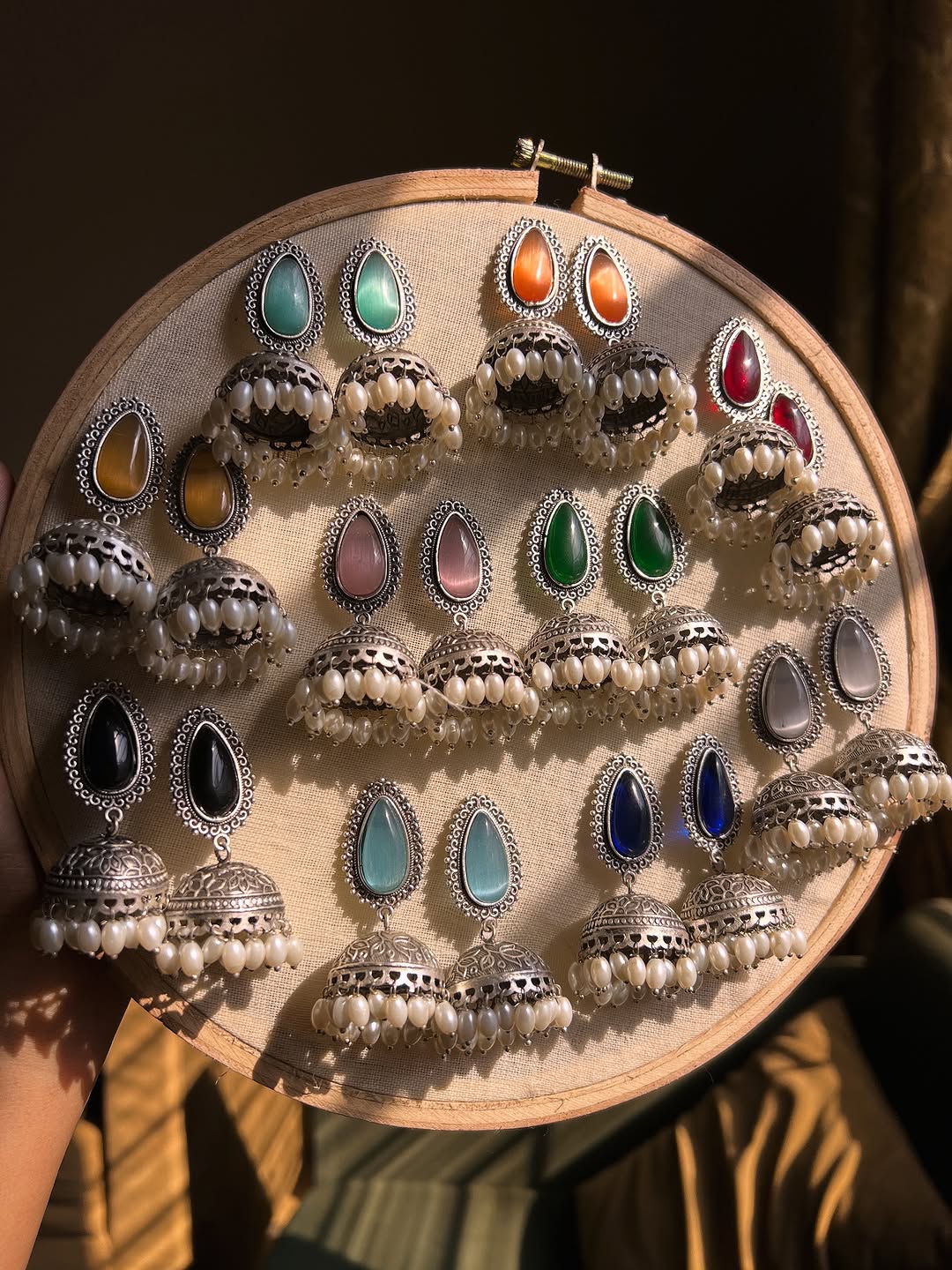 Tear Stone Drop Jhumki