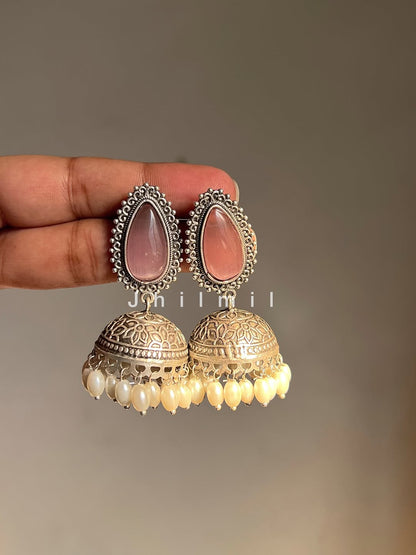 Tear Stone Drop Jhumki