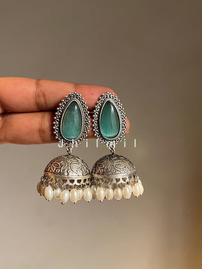 Tear Stone Drop Jhumki