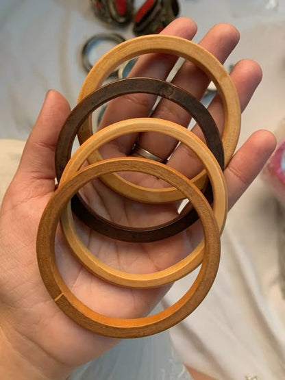Round Wooden Bangles