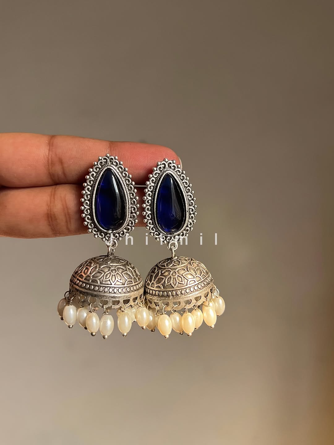 Tear Stone Drop Jhumki