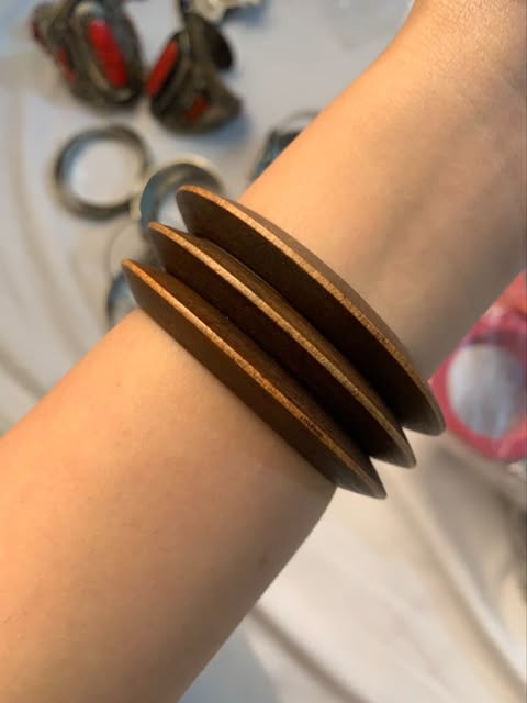 Wooden chunky Bangles