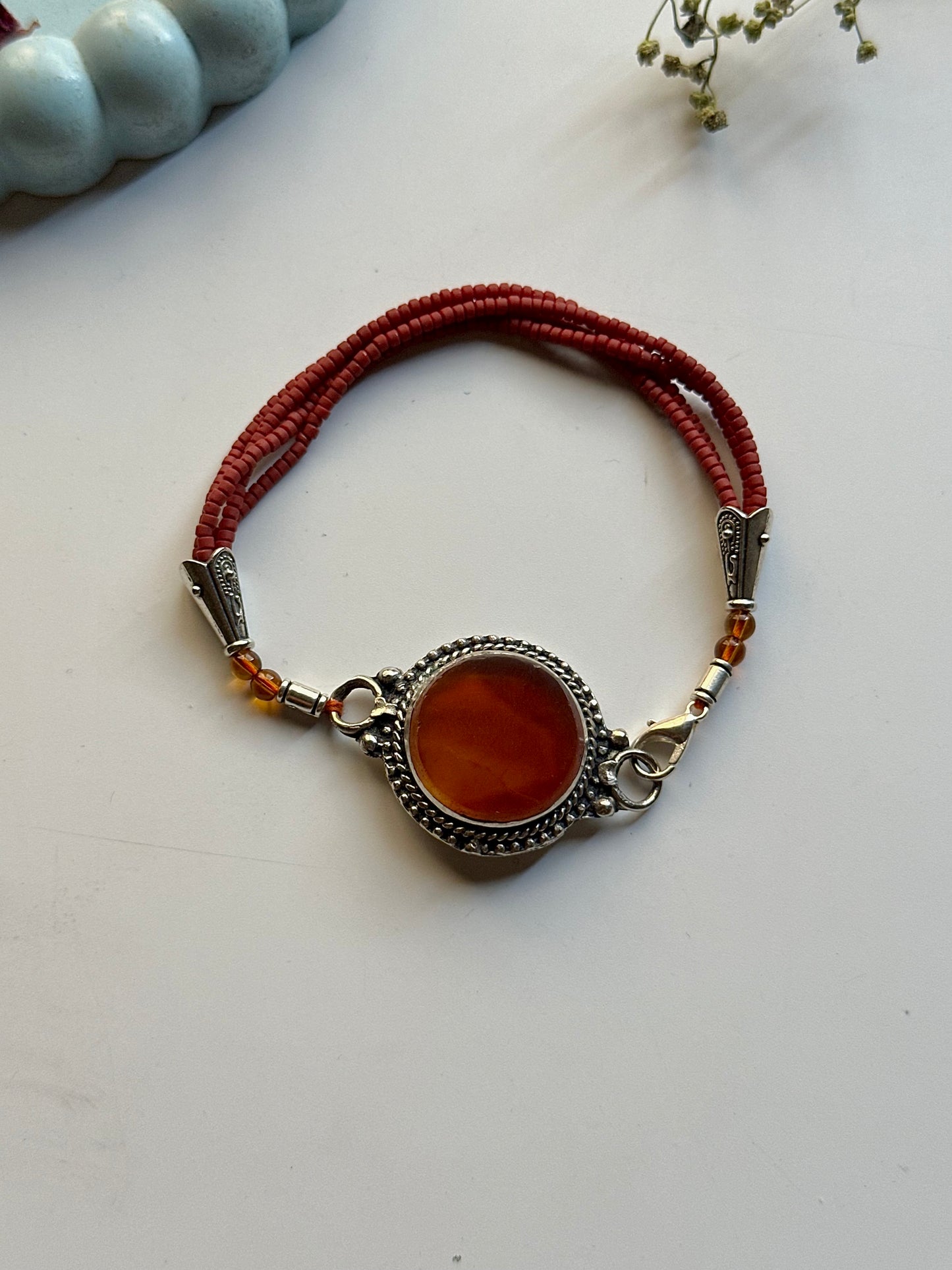 Round Afghan Beaded Bracelet