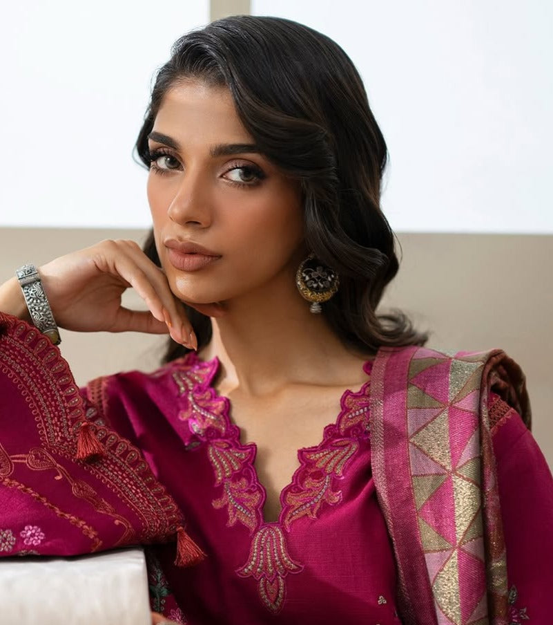 Dual Tone Warda Earrings