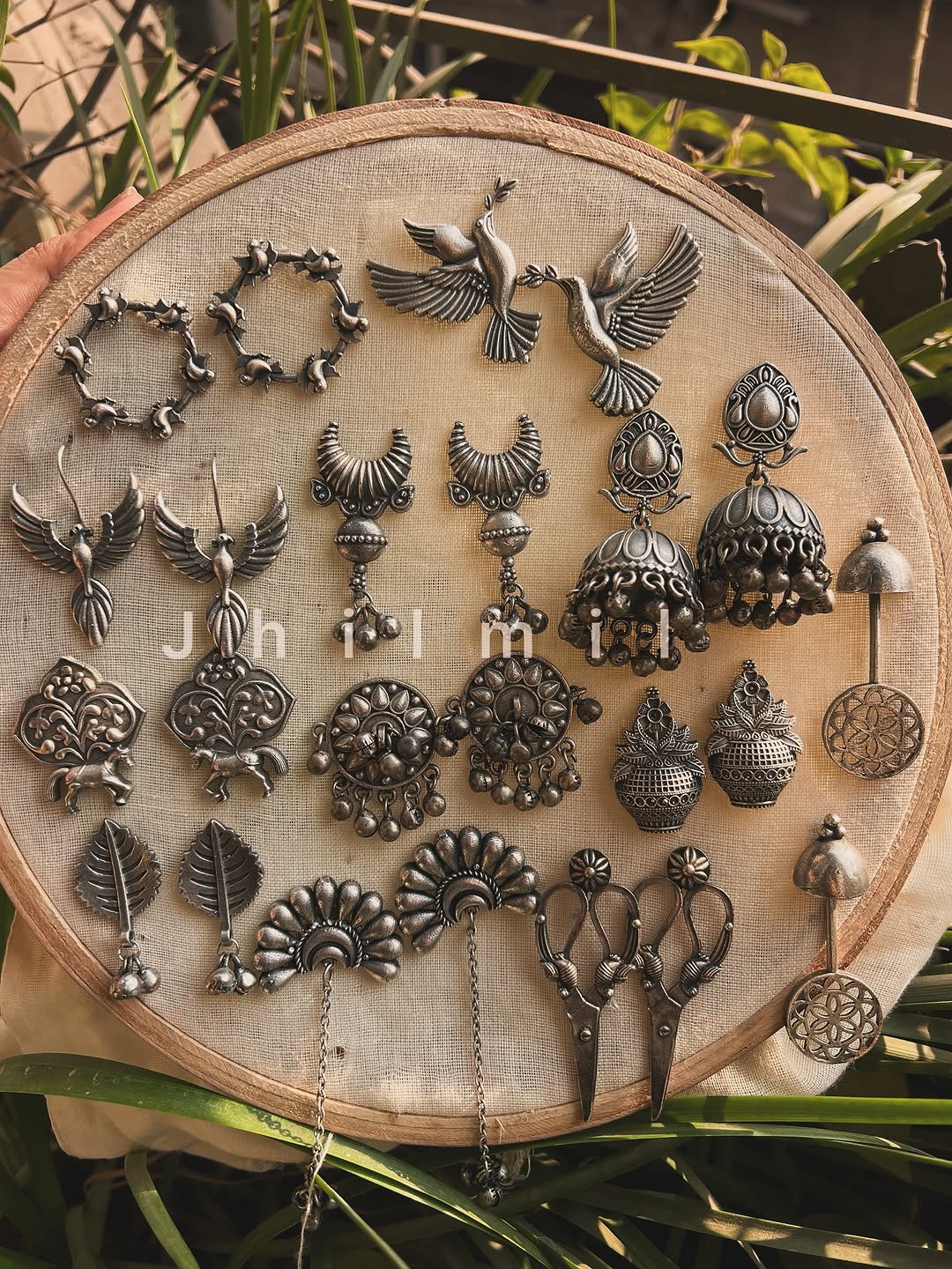 Silver Brass Earrings - 2