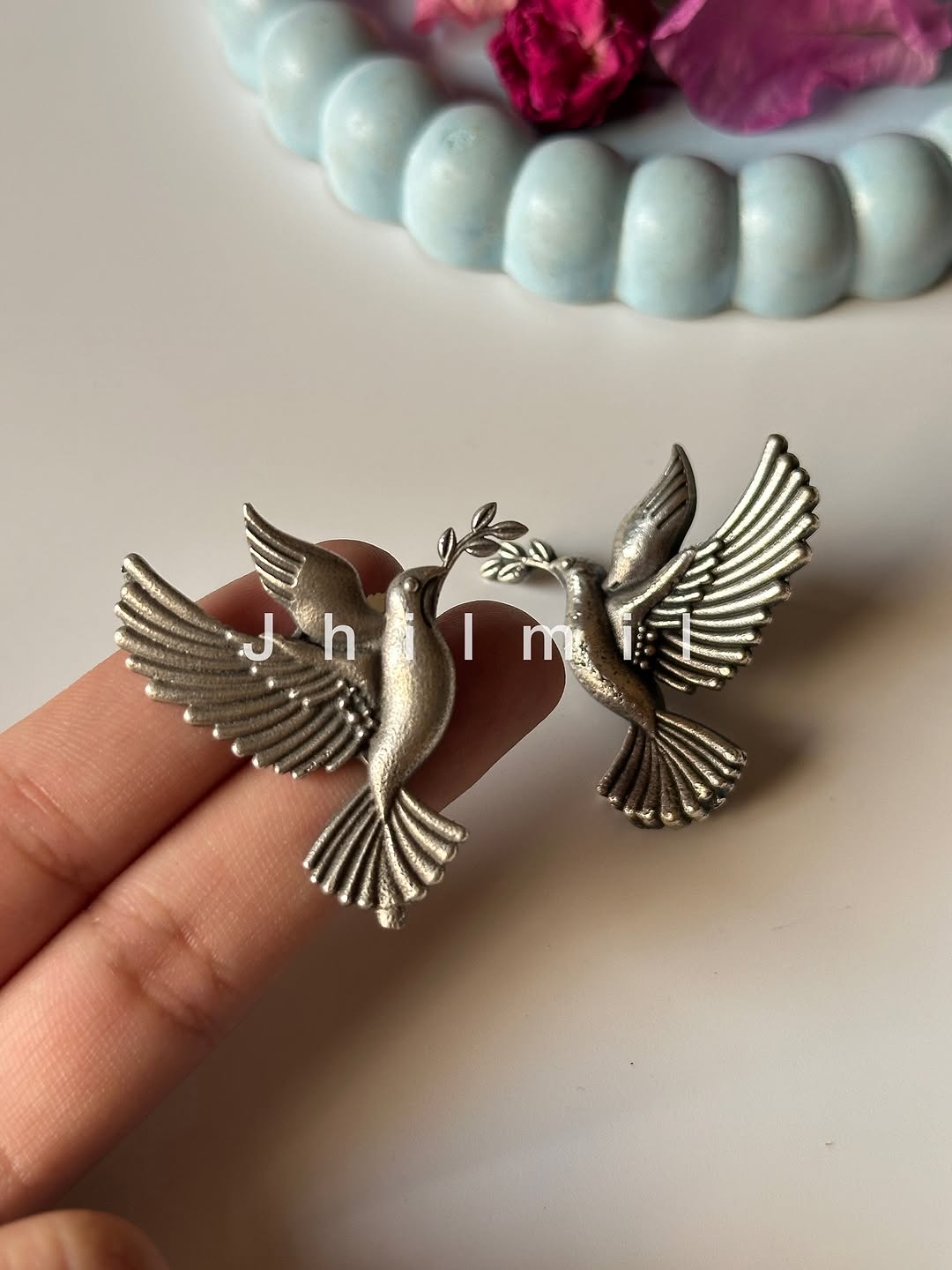 Silver Brass Earrings - 2