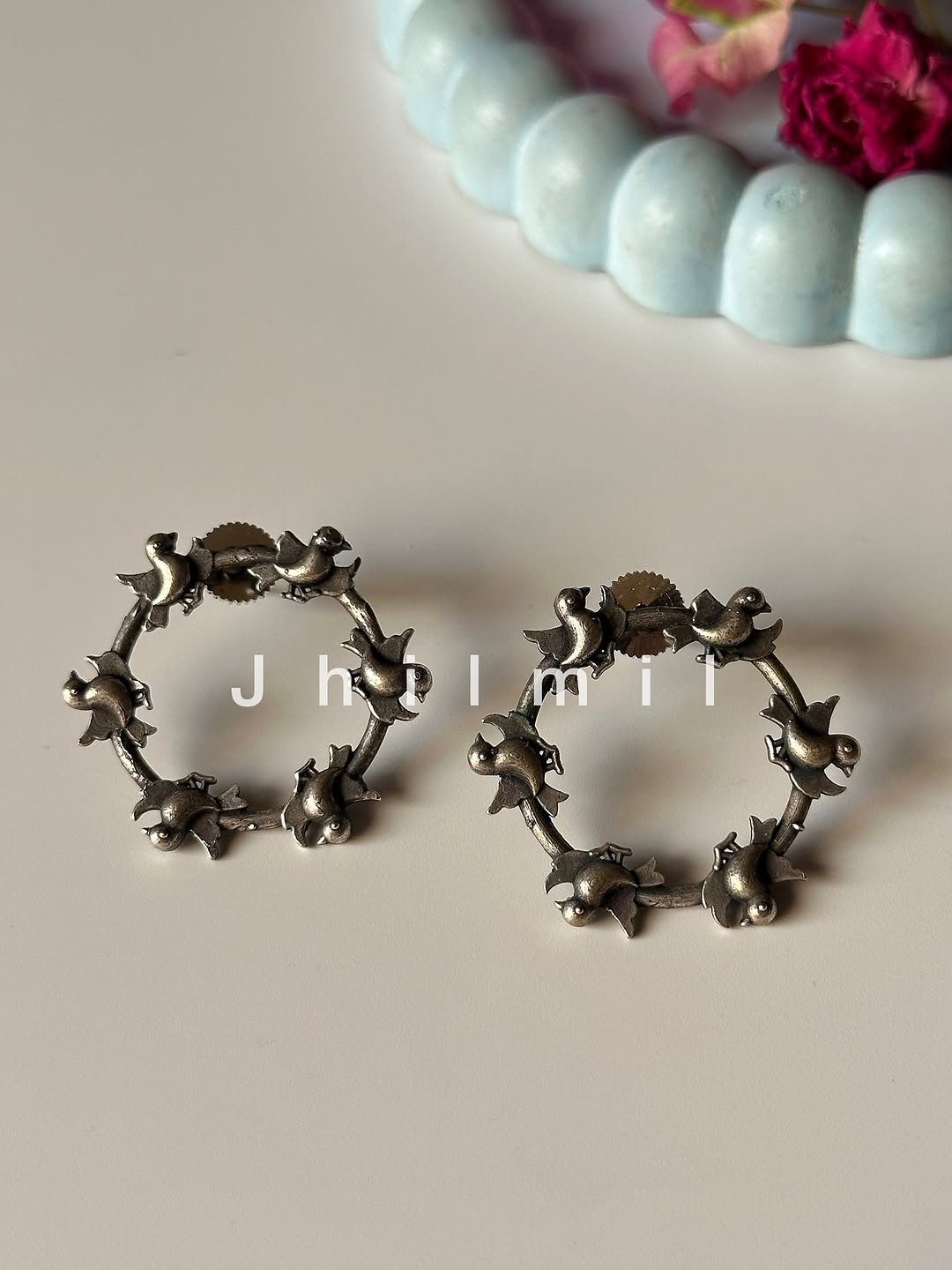 Silver Brass Earrings - 2