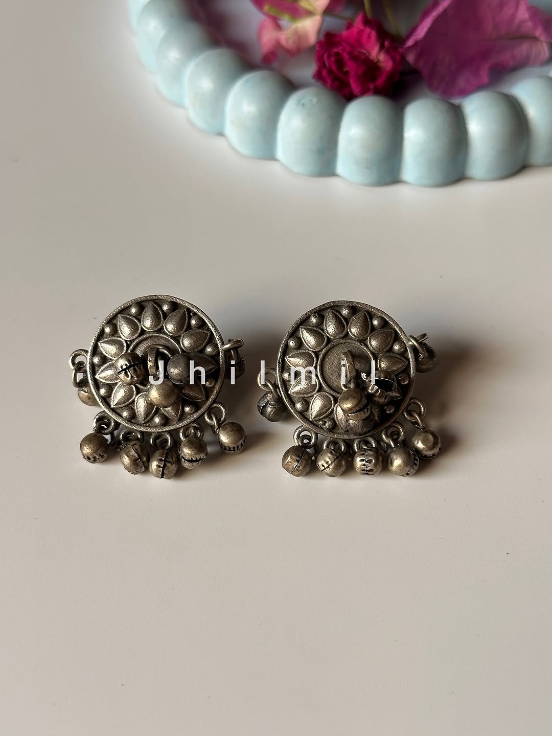 Silver Brass Earrings - 2