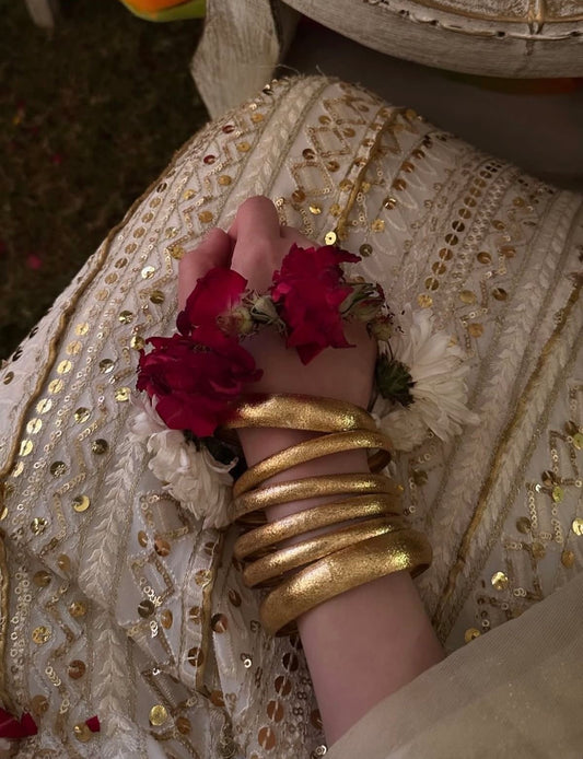 Golden Chunky Bangles