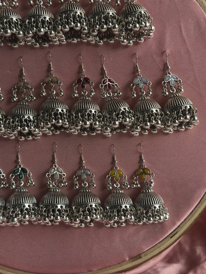 Silver Patti Jhumki