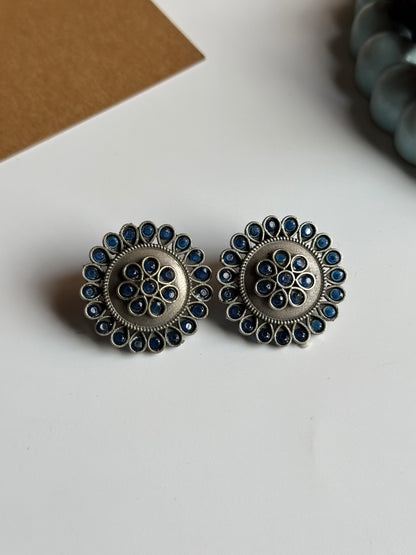 Round Floral Stud