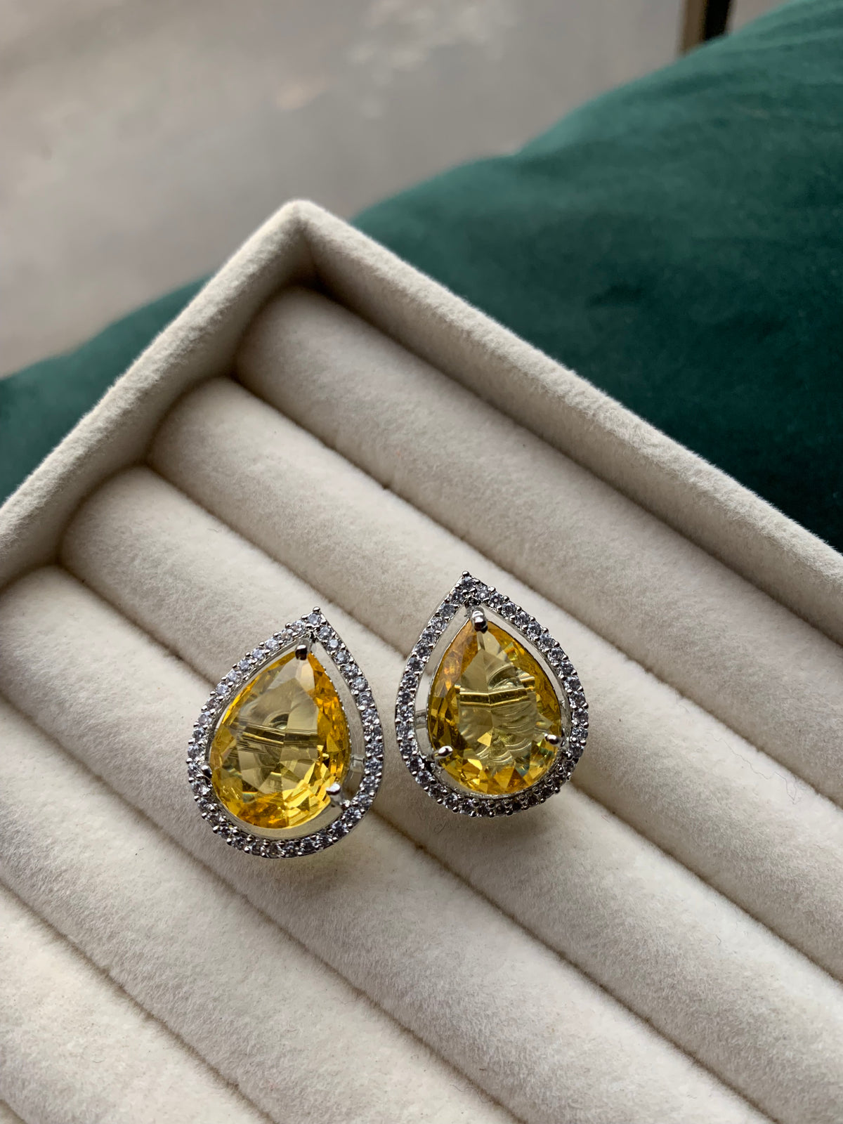 Tear Zircon Studs