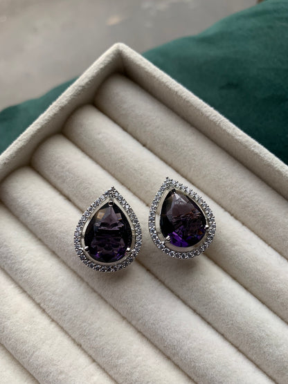 Tear Zircon Studs