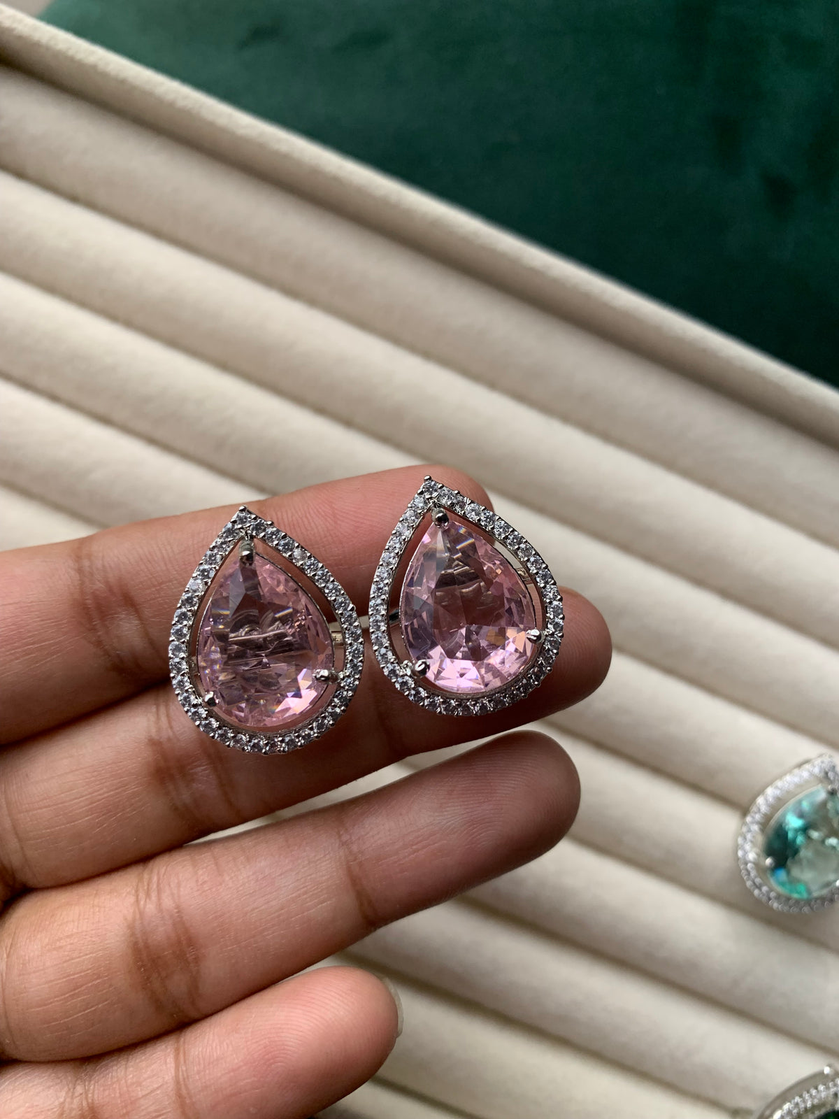 Tear Zircon Studs