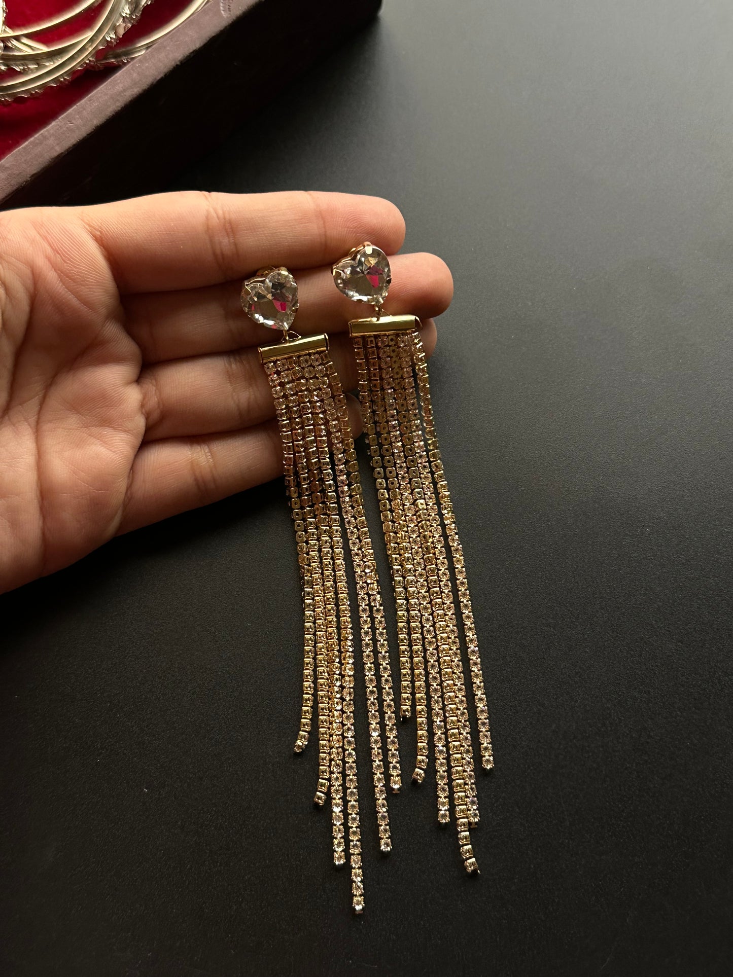 Crystal Heart Dangler