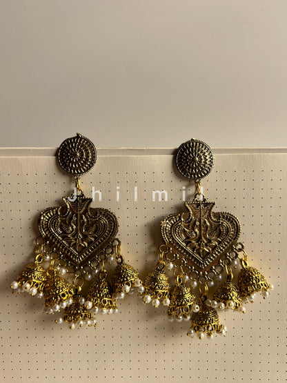 Zohra Begum Golden Jhumka
