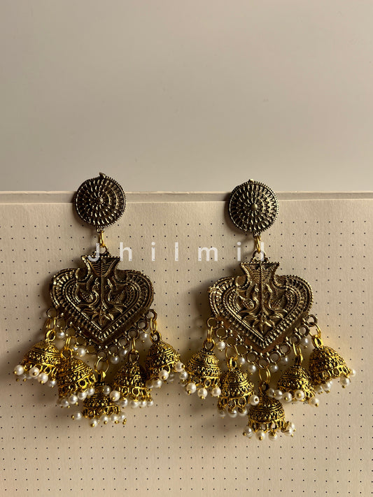 Zohra Begum Golden Jhumka