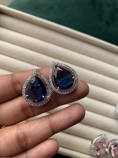 Tear Zircon Studs