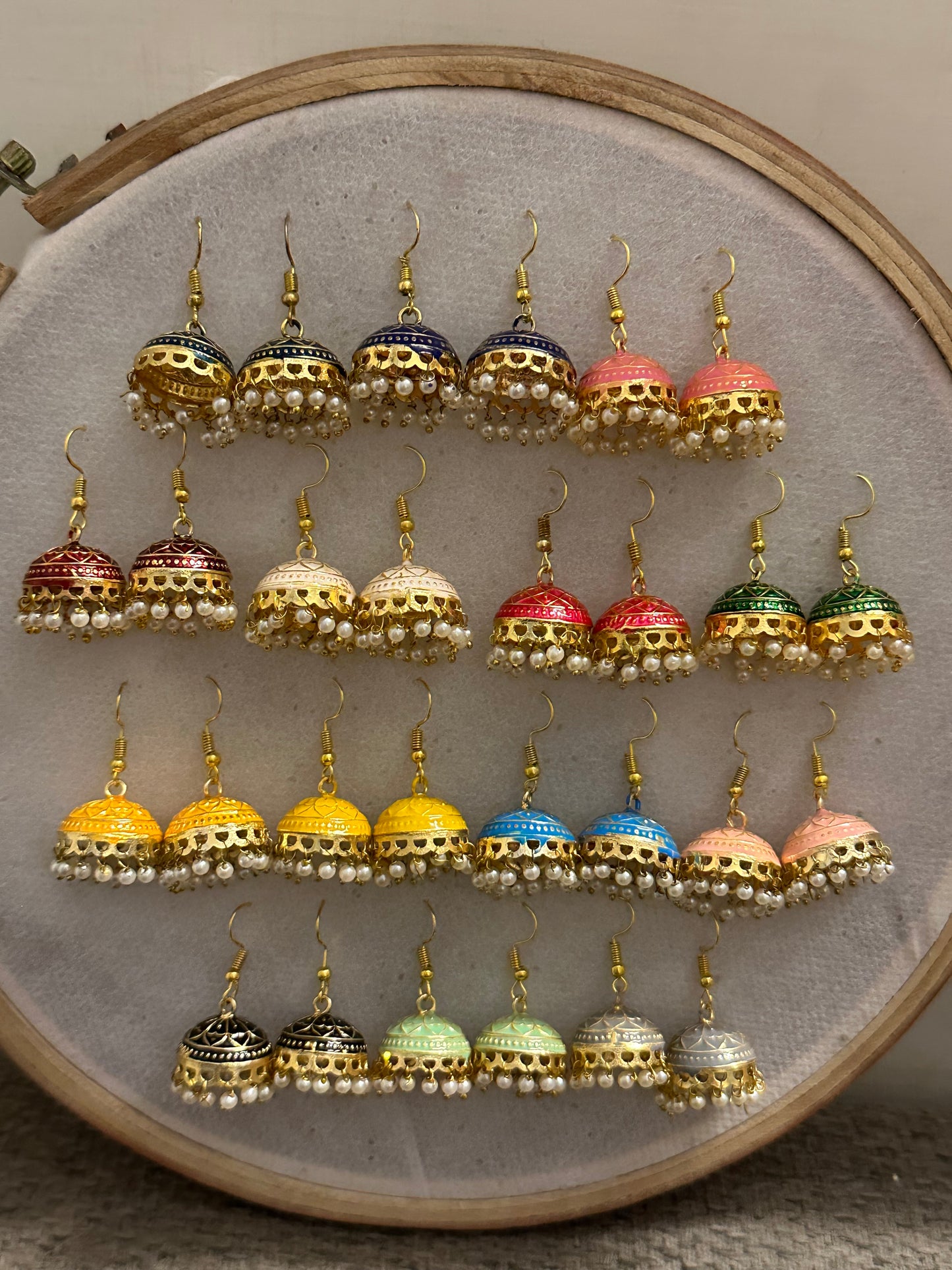 Meenakhari Jhumki Set