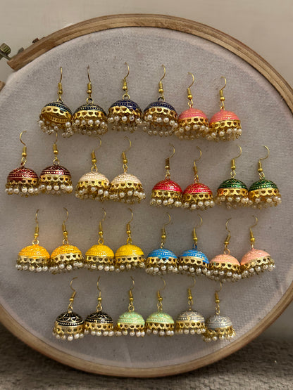 Meenakhari Jhumki Set