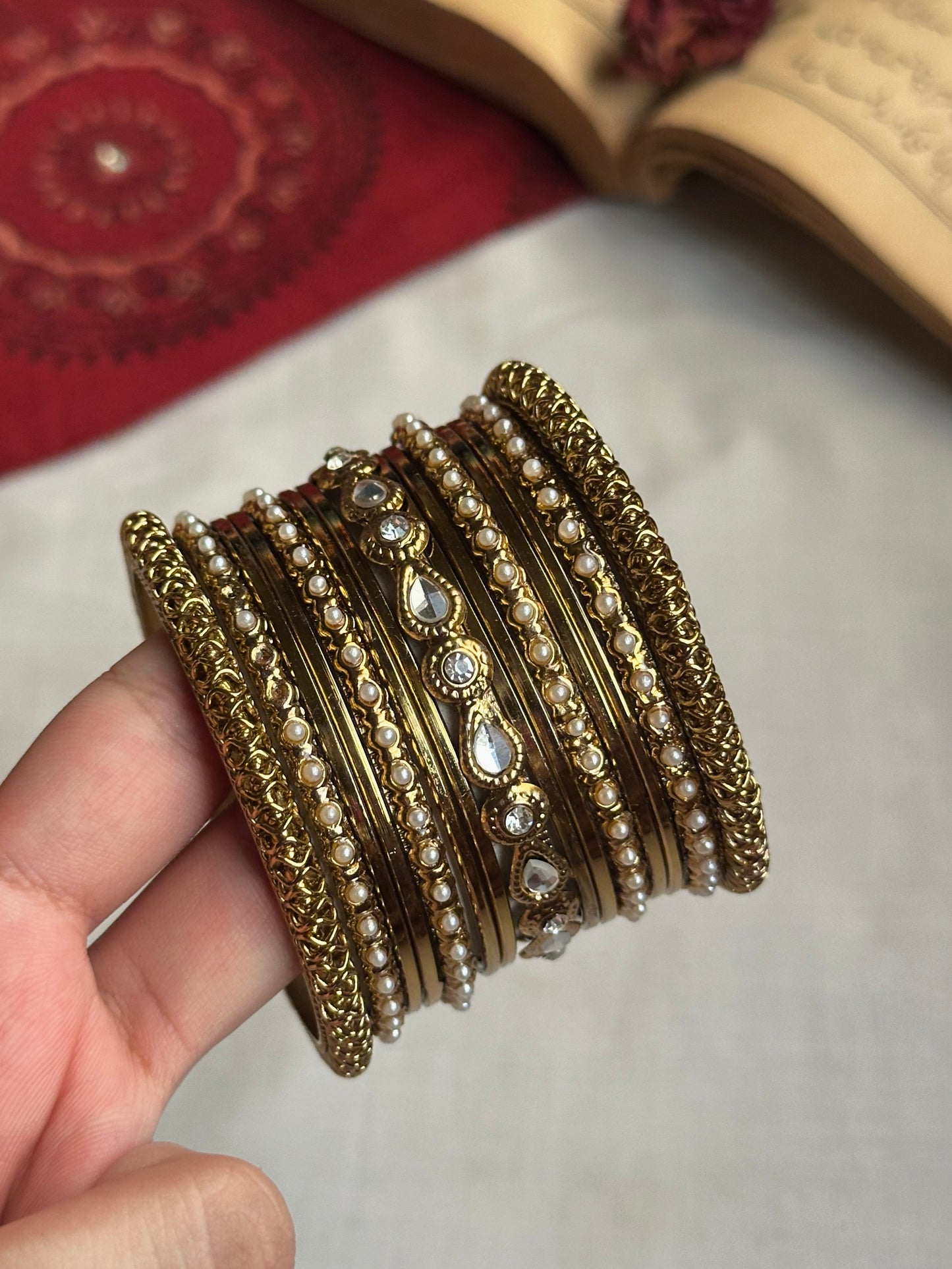 Zari Bangles Set