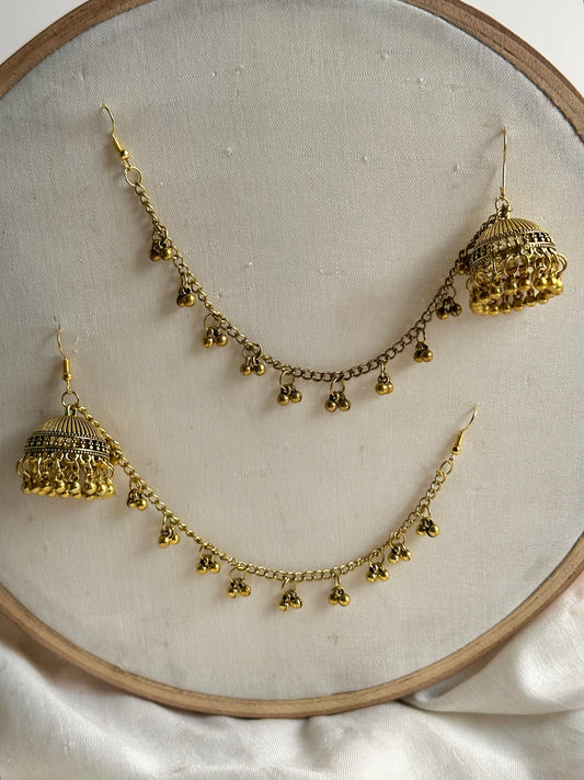 Golden Sahara Jhumki