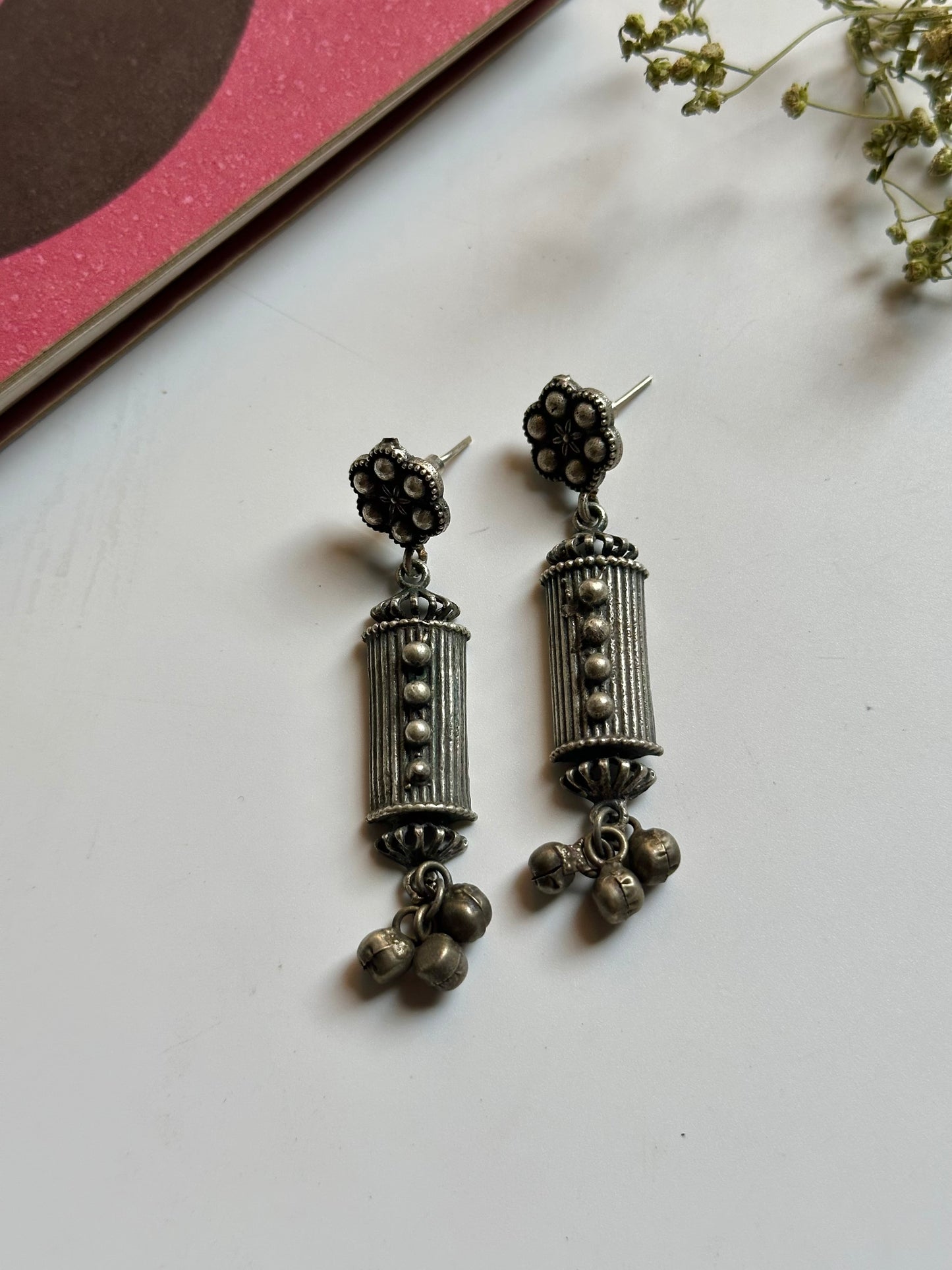 Oxidized Tribal Danglers