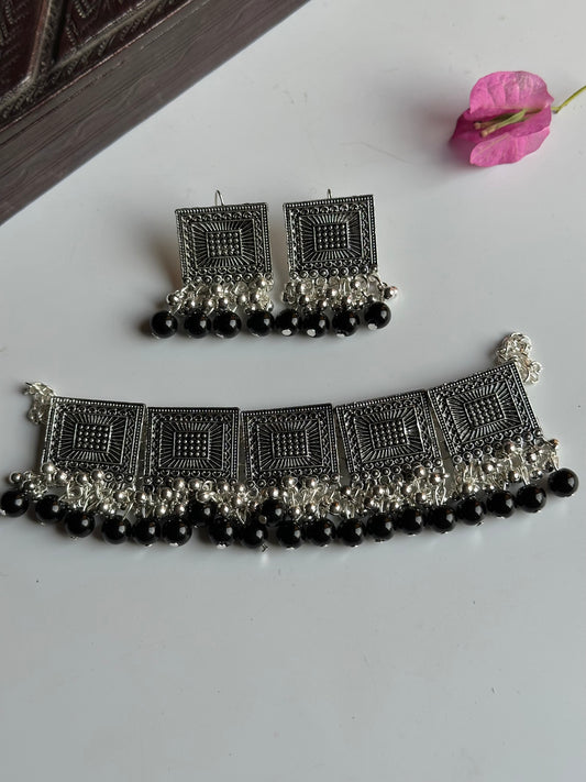Square Pearl Choker Set