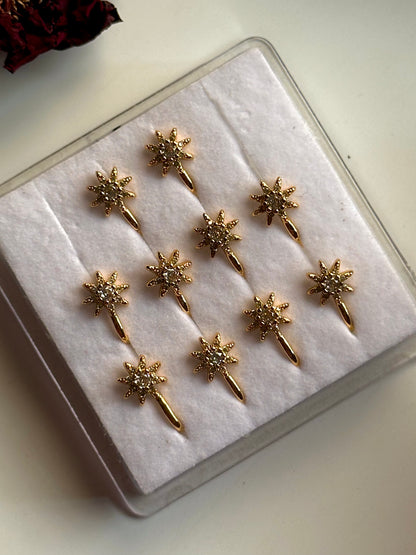 Golden phool Nosepin