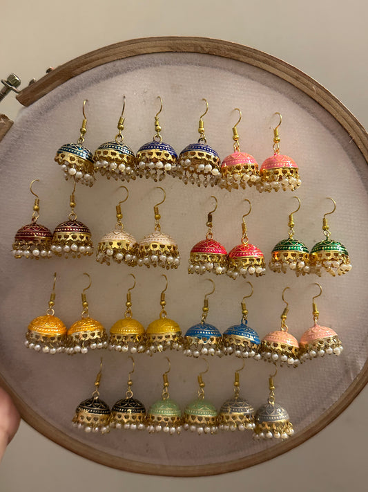 Meenakhari Jhumki Set