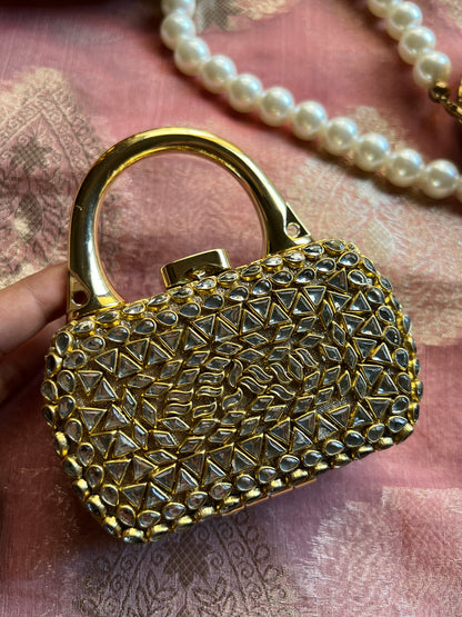 Box Kundan Clutch