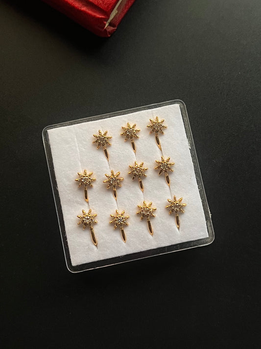 Golden phool Nosepin