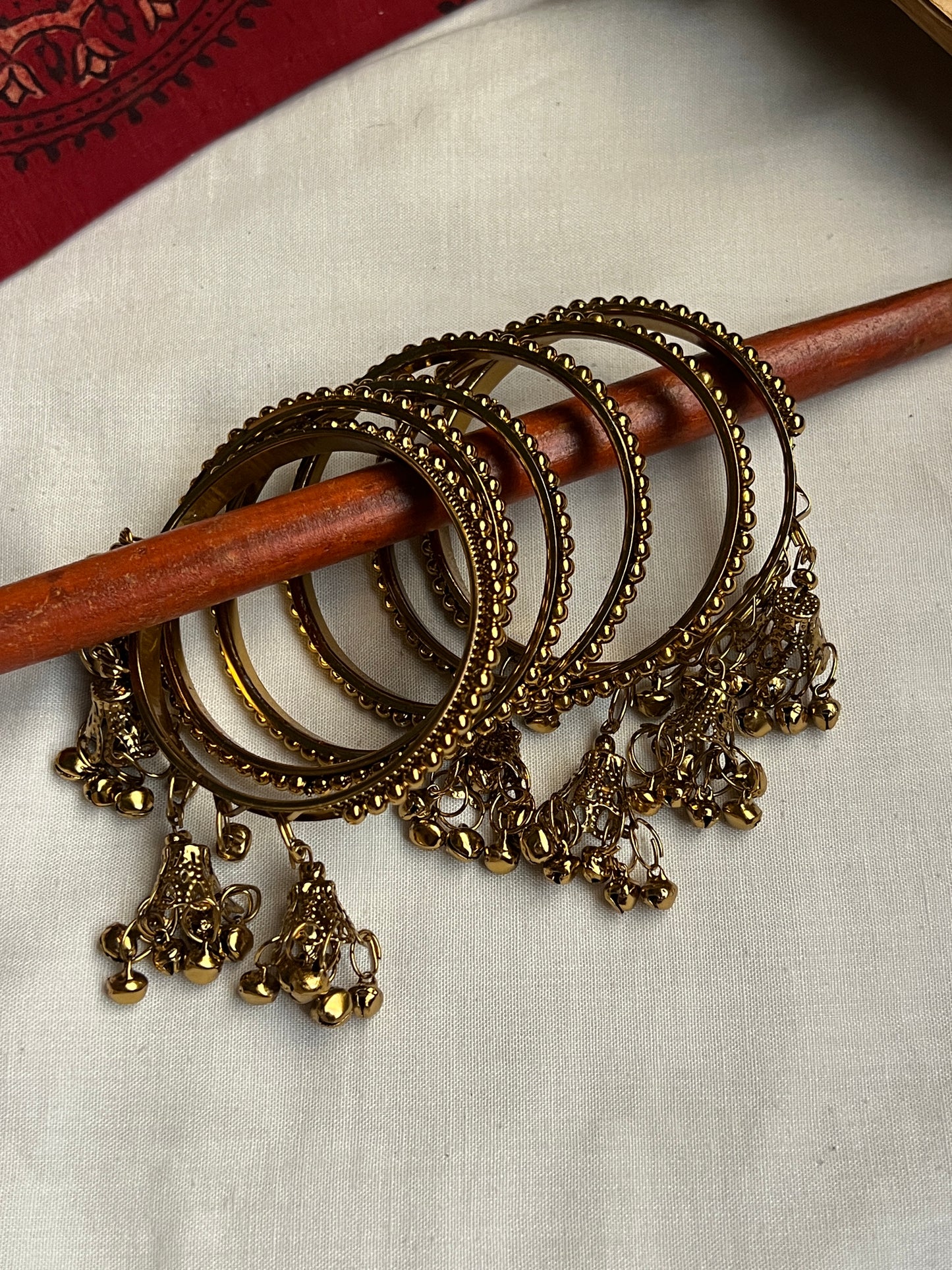 Beaded Bell Drop Bangles