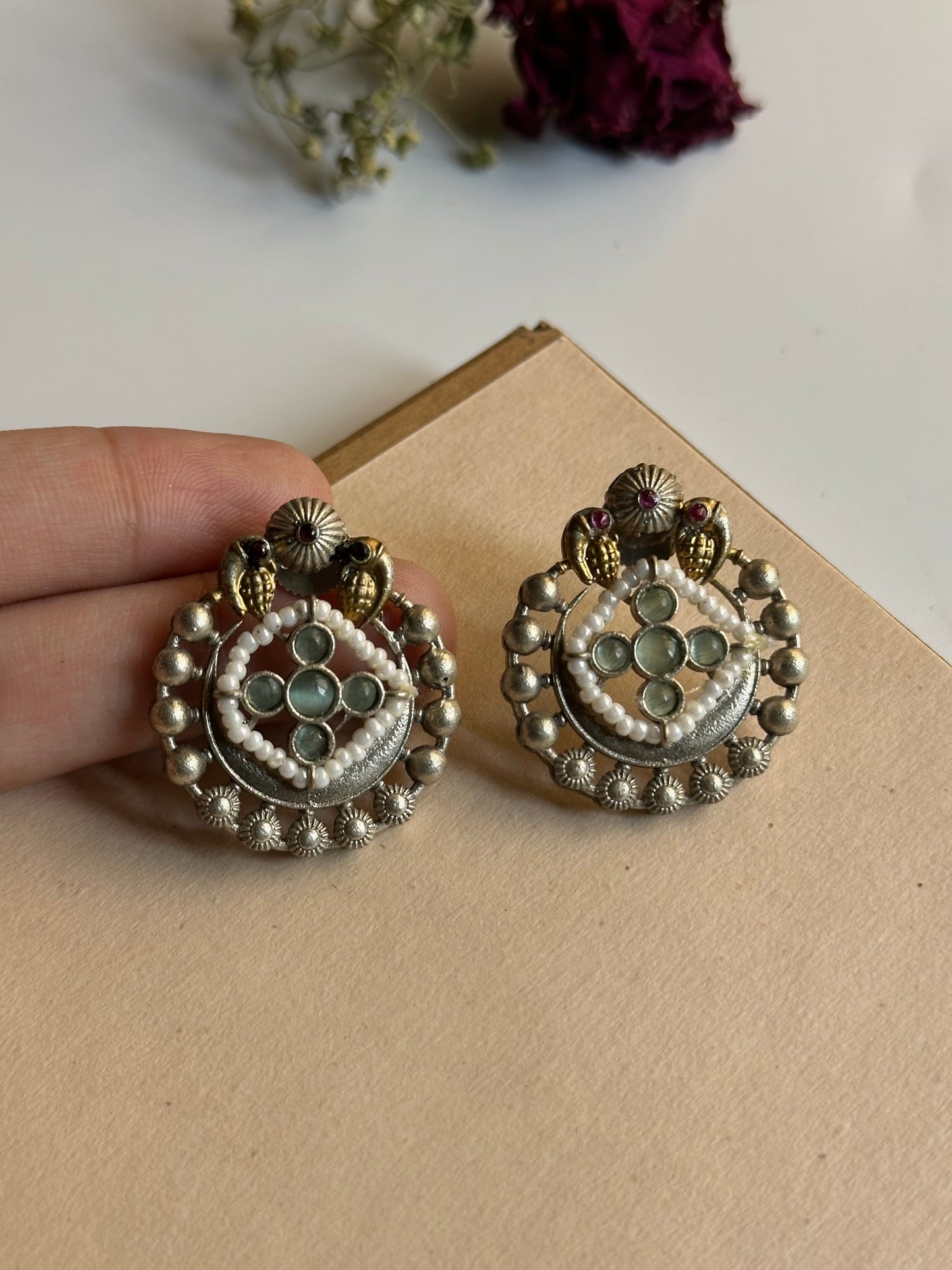 Chandni dual tone Studs