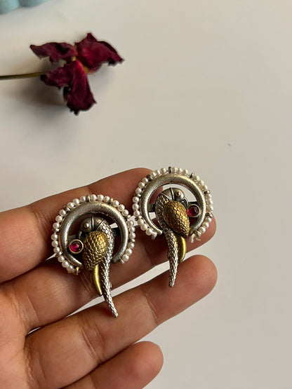 Dual Tone Mithu Studs
